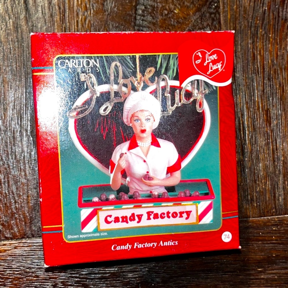 🎄❤️💚”I LOVE LUCY” CARLTON CARDS AUTHENTIC VINTAGE ORNAMENT
